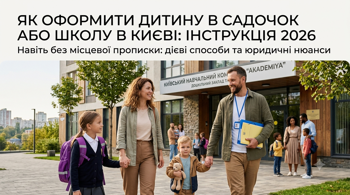 Як оформити дитину в садочок або школу в Києві
