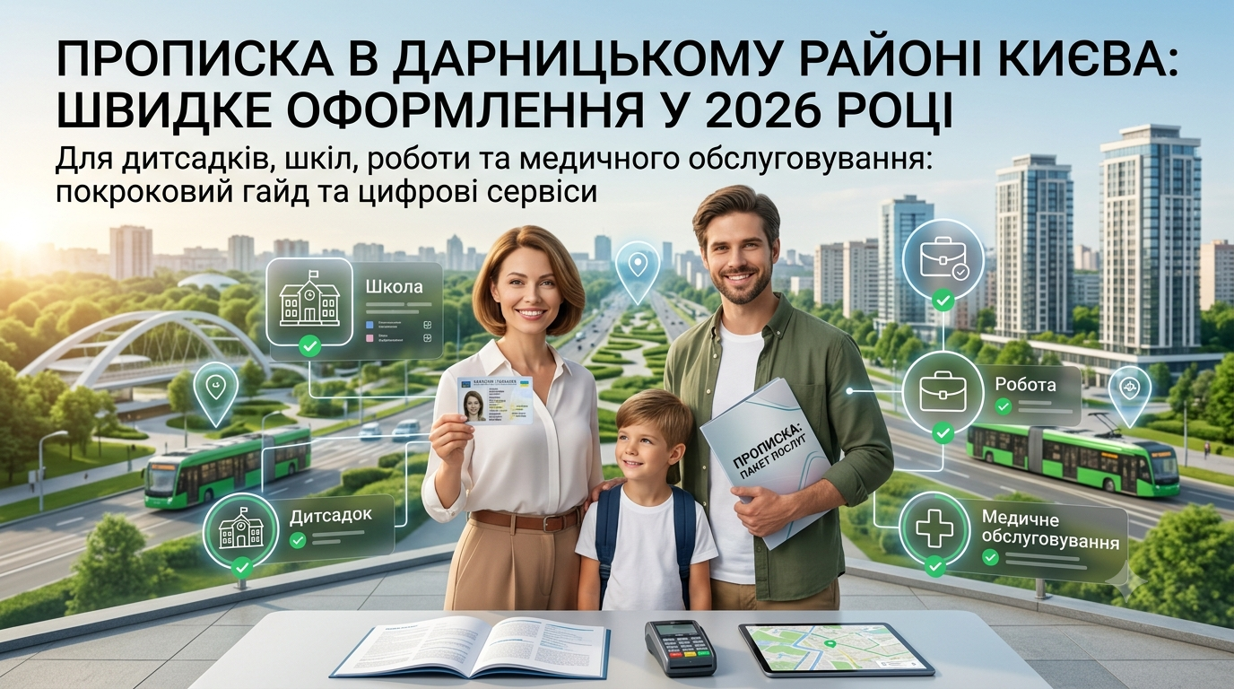 Прописка в Дарницькому районі Києва