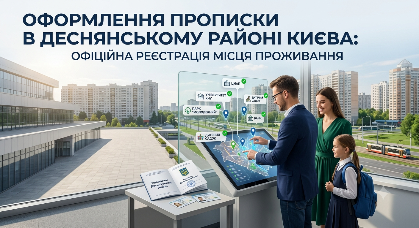 Прописка в Деснянському районі Києва