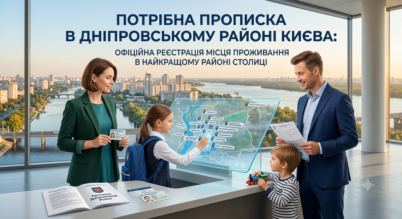 Прописка в Дніпровському районі Києва