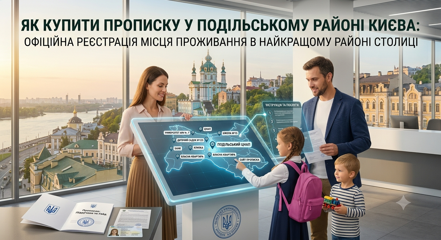 Купити прописку у Подільському районі Києва
