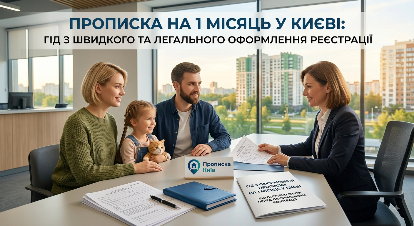 Прописка на 1 місяць у Києві