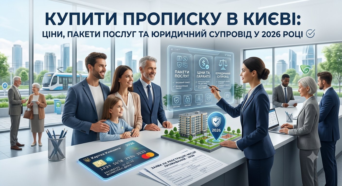 Купити прописку в Києві: ціни, пакети послуг 2026